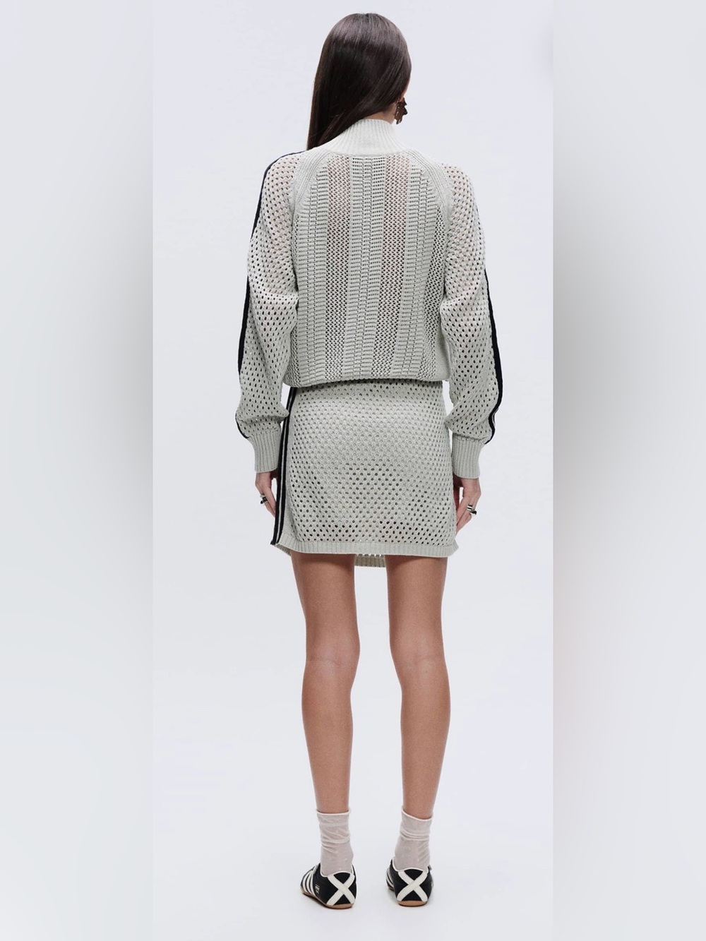 NWT adidas Originals × ASOS regular fit knit track jacket in sage green - Picture 4 of 6